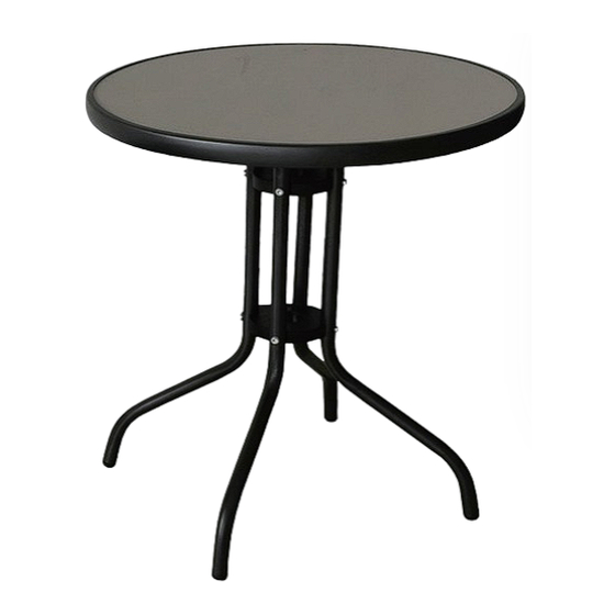 Homebase ELOISE BISTRO TABLE Instruction Manual
