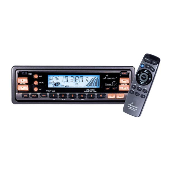 Lanzar  Vibe VBD500 Owner's Manual