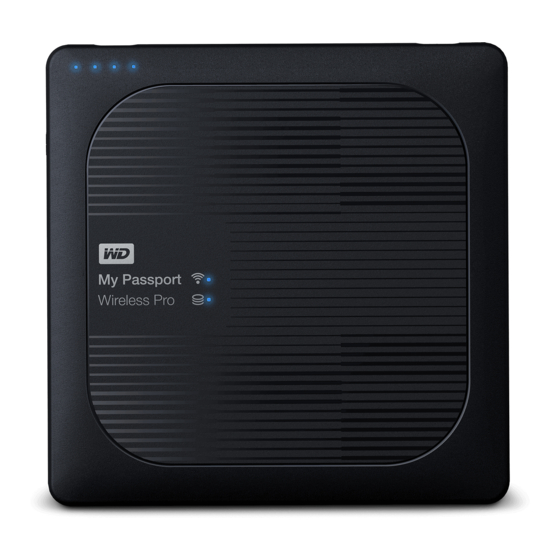 Western Digital My Passport Wireless Pro User Manual