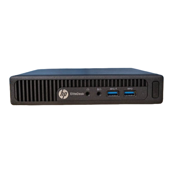 HP EliteDesk 705 G3 Hardware Reference Manual