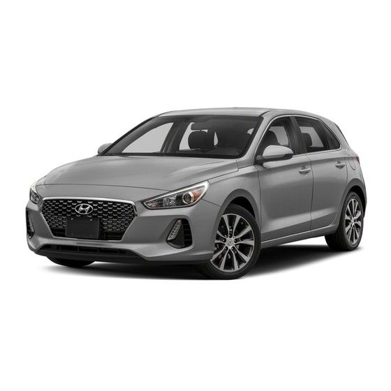 Hyundai Elantra GT 2018 Manuals