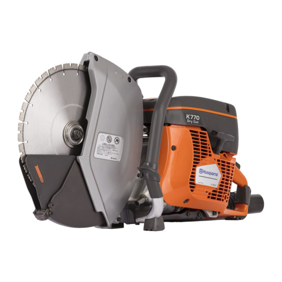 Husqvarna K 770 Dry Cut Operator's Manual