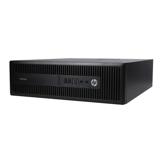 HP EliteDesk 705 G3 Disassembly Instructions Manual