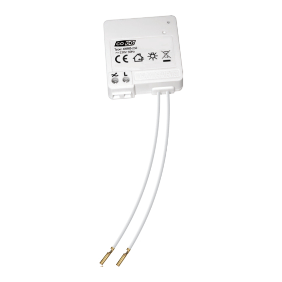 CoCo AWMD-250 Quick Installation Manual