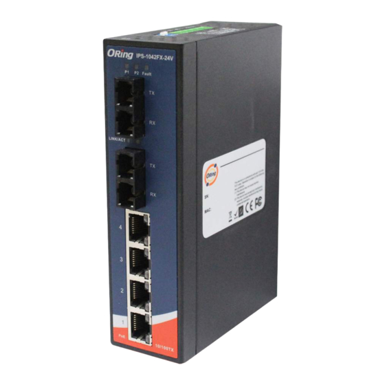 ORiNG IPS-1042FX-24V Series Quick Installation Manual