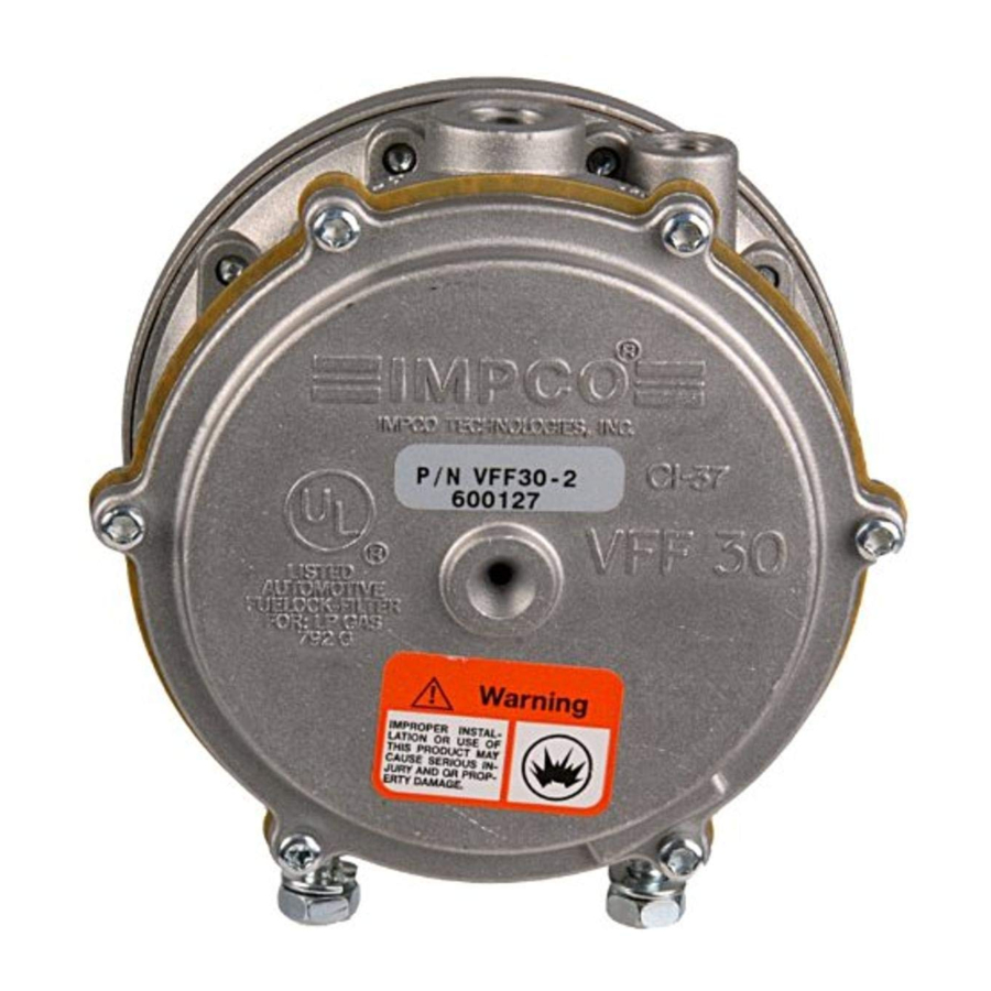 Impco RK-VFF30 Instructions Manual