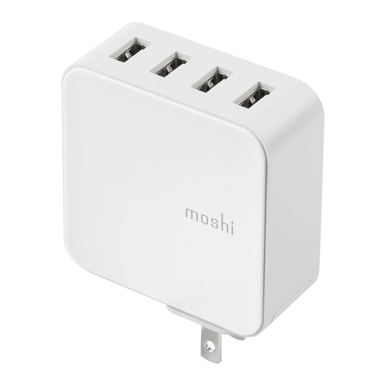 Moshi ProGeo 4-Port USB Wall Charger Quick Start Manual