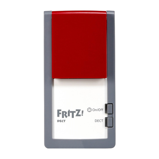 AVM FRITZ!DECT 210 Quick Start Manual