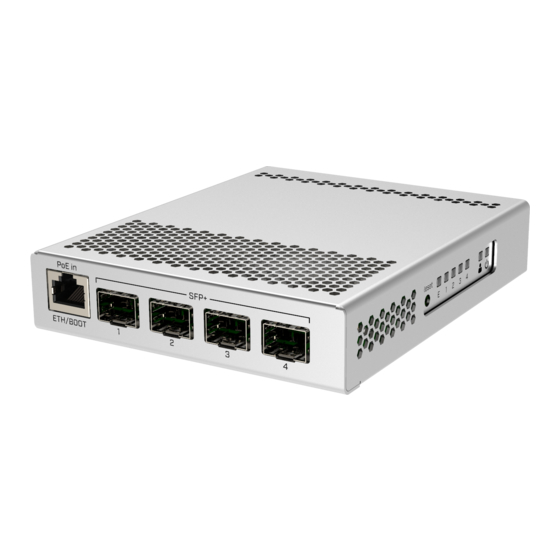 MikroTik CRS305-1G-4S+IN Quick Start Manual