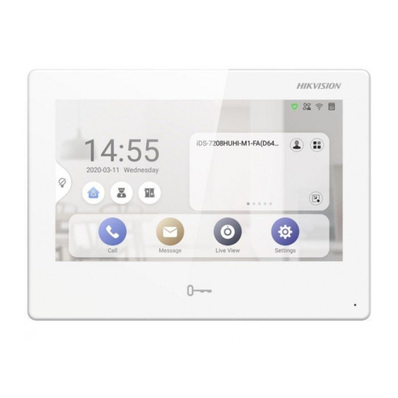 HIKVISION DS-KH9510-WTE1(B) Configuration Manual