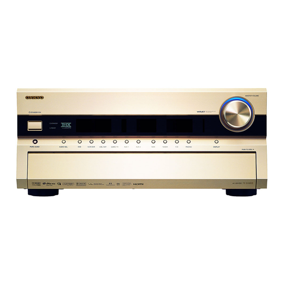 Onkyo TX-SA805 Service Manual
