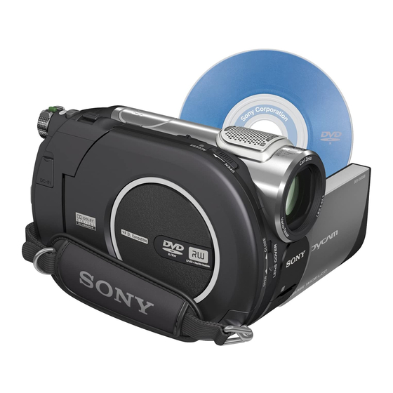 Sony Handycam DCR-DVD308 Manuals