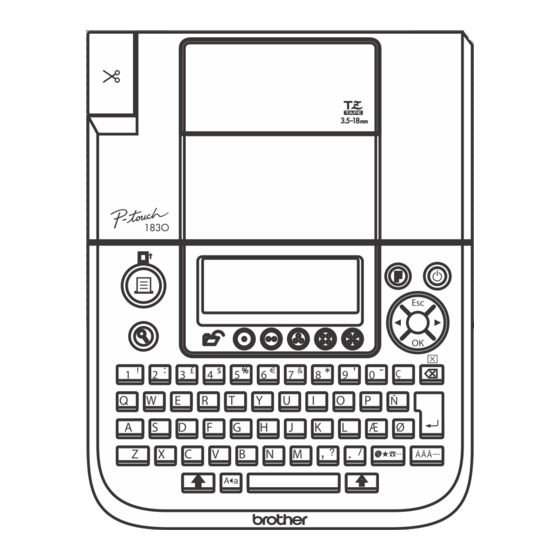 Brother P-touch 1830 User Manual