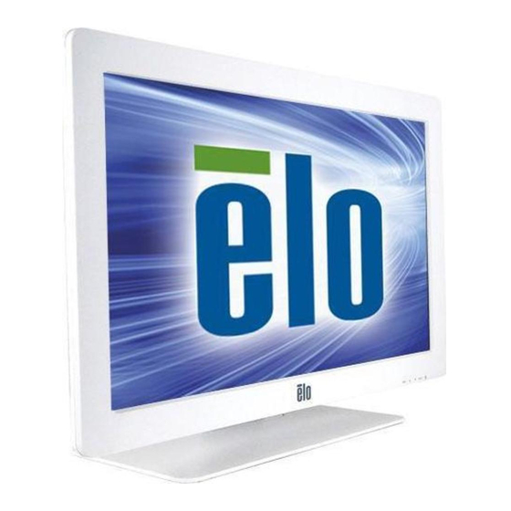 Elo TouchSystems 2401LM Touchmonitor Manuals