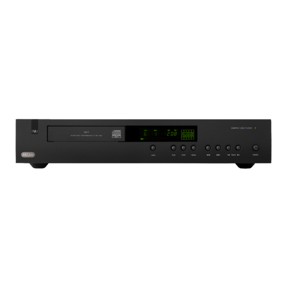 Arcam CD17 Handbook
