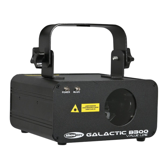 SHOWTEC galactic b300 Manuals