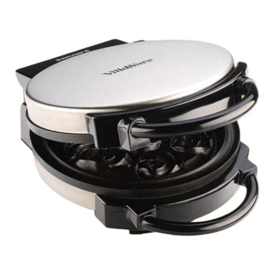 Villaware ROSE BOUQUET WAFFLER Instructions And Recipes Manual