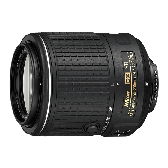 Nikon AF-S DX 55-200mm f/4.5-5.6G IF-ED VR User Manual