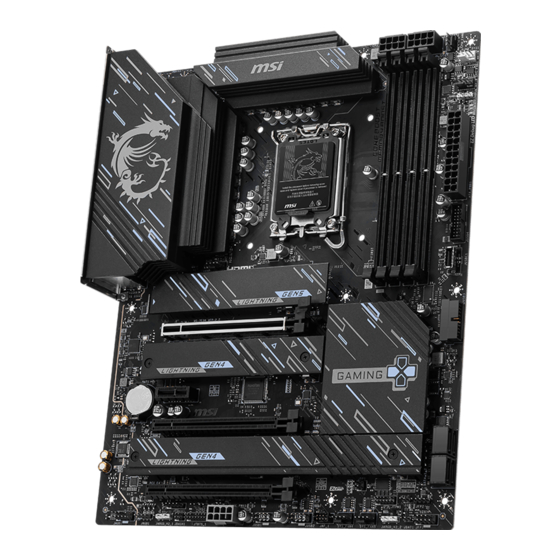 MSI Z890 GAMING PLUS WIFI User Manual