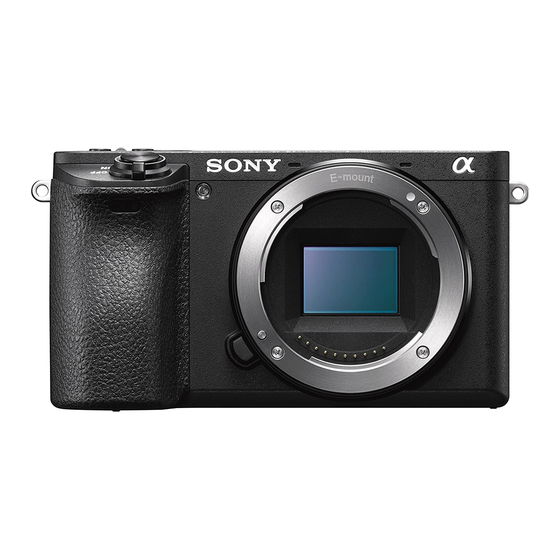 Sony A6500 Manuals