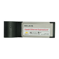 Belkin Gigabit Ethernet ExpressCard F5U250 User Manual