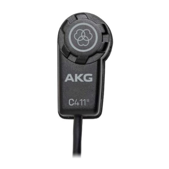 AKG C411 Series Manuals