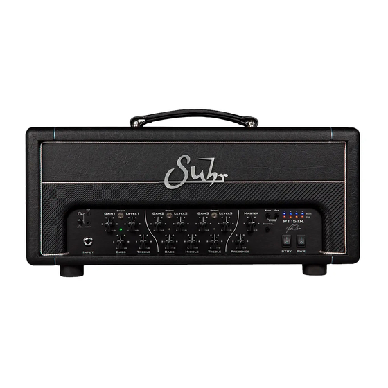 Suhr PT-15 I.R. User Manual