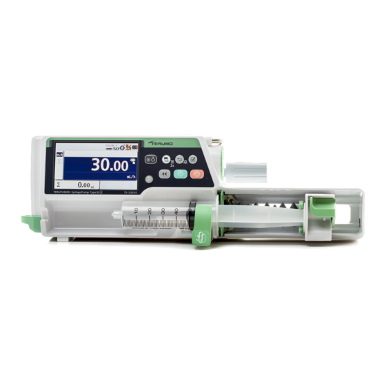 User Manuals: Terumo TERUFUSION TE-SS830P Syringe Pump