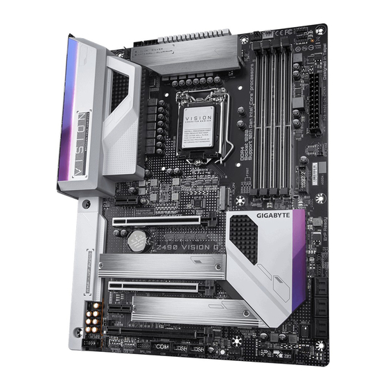 Gigabyte Z490 VISION G User Manual