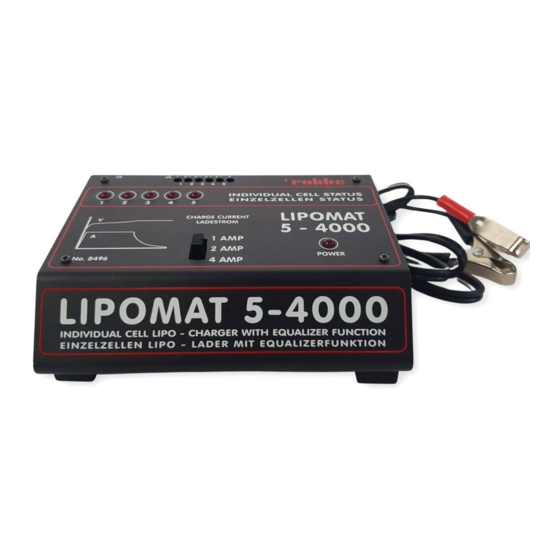 ROBBE LIPOMAT 5-4000 Manuals