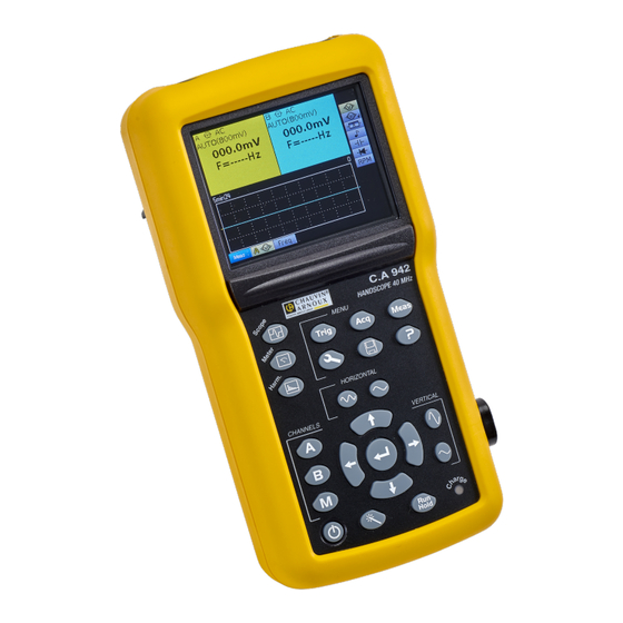 Chauvin Arnoux HandScope CA 922 User Manual