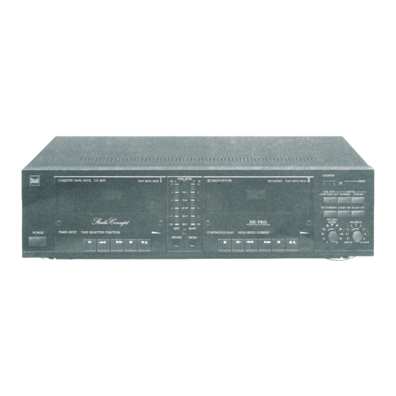 Dual CC 8035 Service Manual