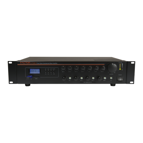 Factor Electronics X-7240-4 Owner's Manual