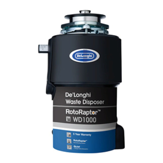 DeLonghi RotoRaptor WD1000 User Manual