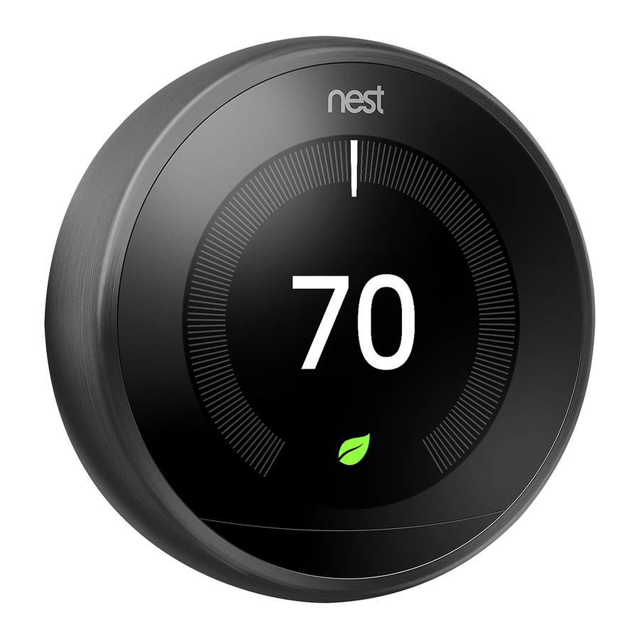 Nest Learning Thermostat 3rd Gen Installation Guide