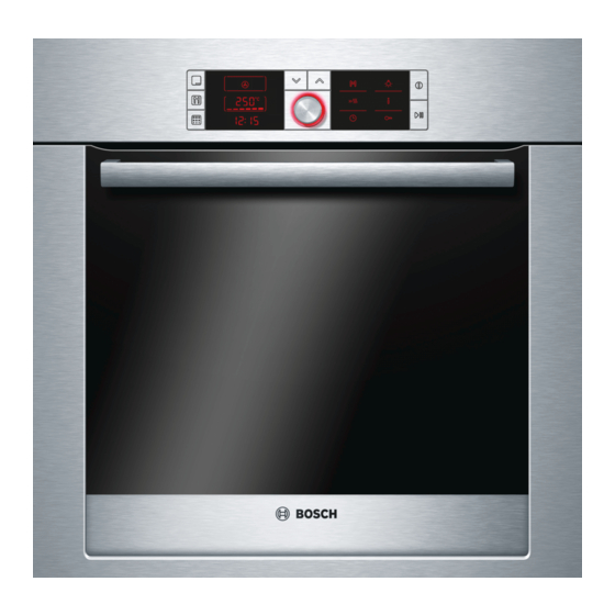 Bosch HBA76B6 0 Series Instruction Manual