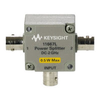 Keysight 11667L Operating And Service Manual