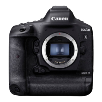 Canon EOS-1D MARK III Instruction Manual