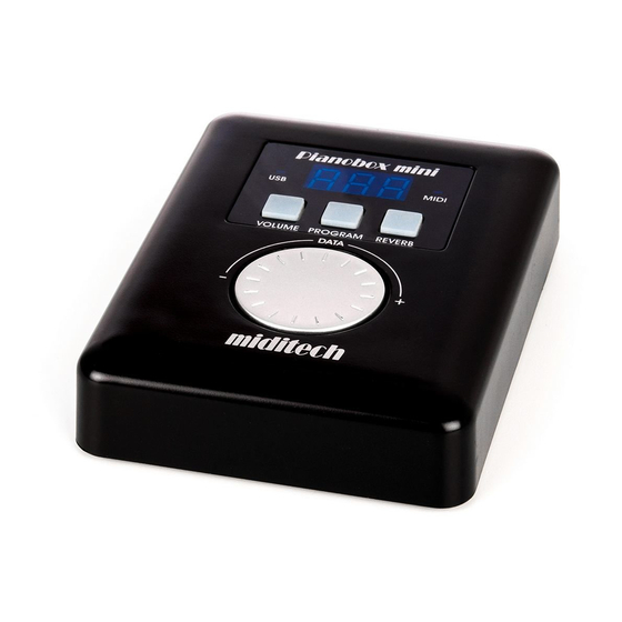Miditech Pianobox Mini Manual