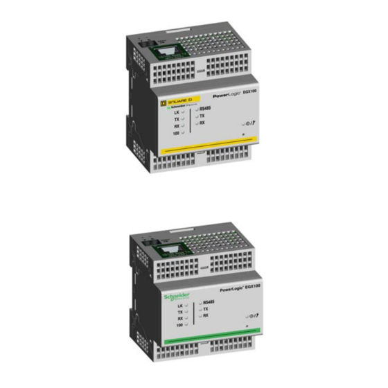 PowerLogic EGX100 User Manual