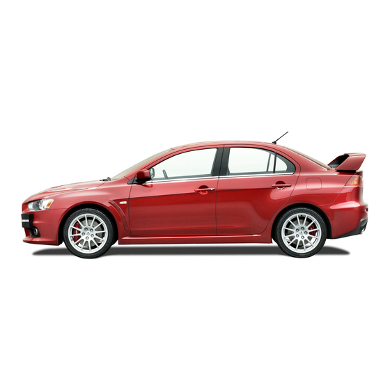 Mitsubishi MOTORS Lancer Evolution 2008 Body Repair Manual
