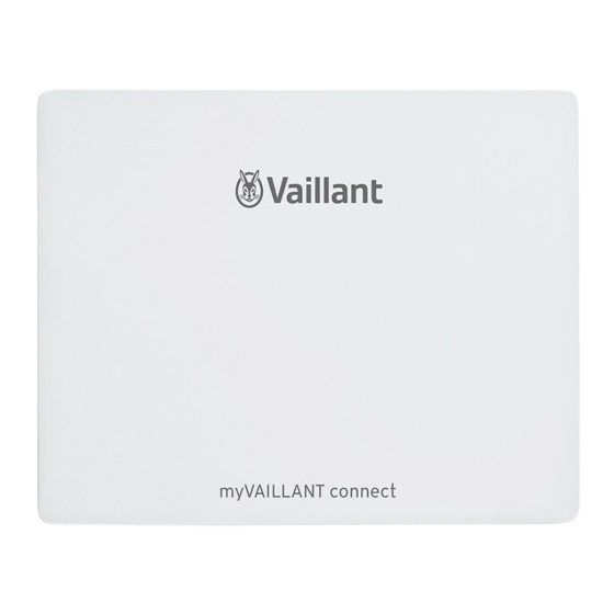 Vaillant myVAILLANT connect Installation Instructions Manual