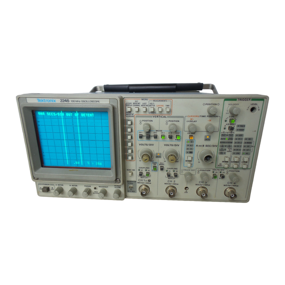 Tektronix 2246A Operator's Manual