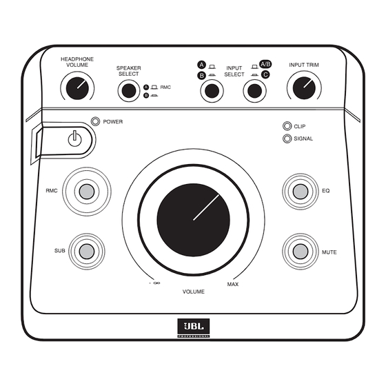 JBL MSC1 Owner's Manual