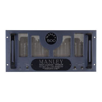 Manley AMPLIFIERS Owner's Manual