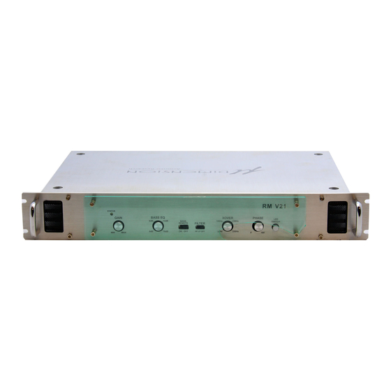 Acoustic Research uDimention RM V21 Owner's Manual