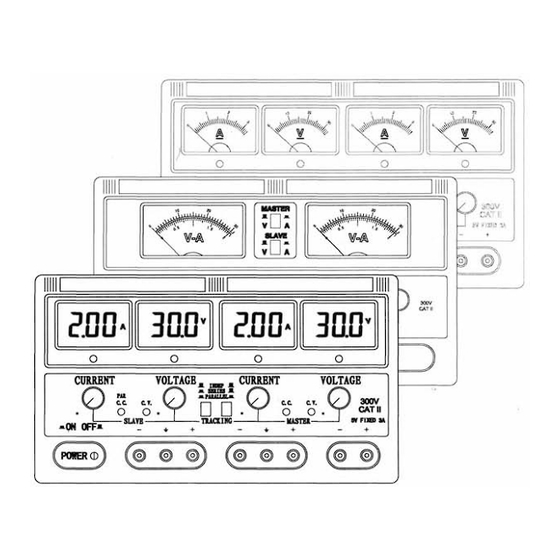 Mastech HY3000 double series User Manual