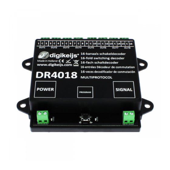 Digikeijs DR4018 DIGISWITCH Manual