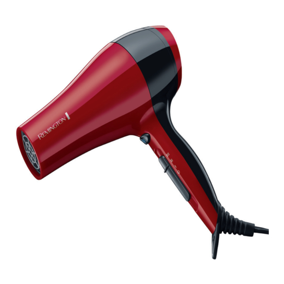 Remington PRO DRY 2000 Quick Start Manual