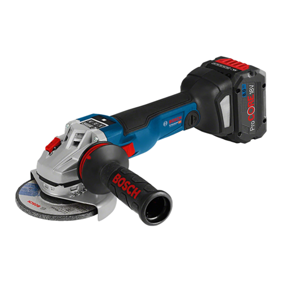 Bosch Professional GWS 18V-10 SC Original Instructions Manual